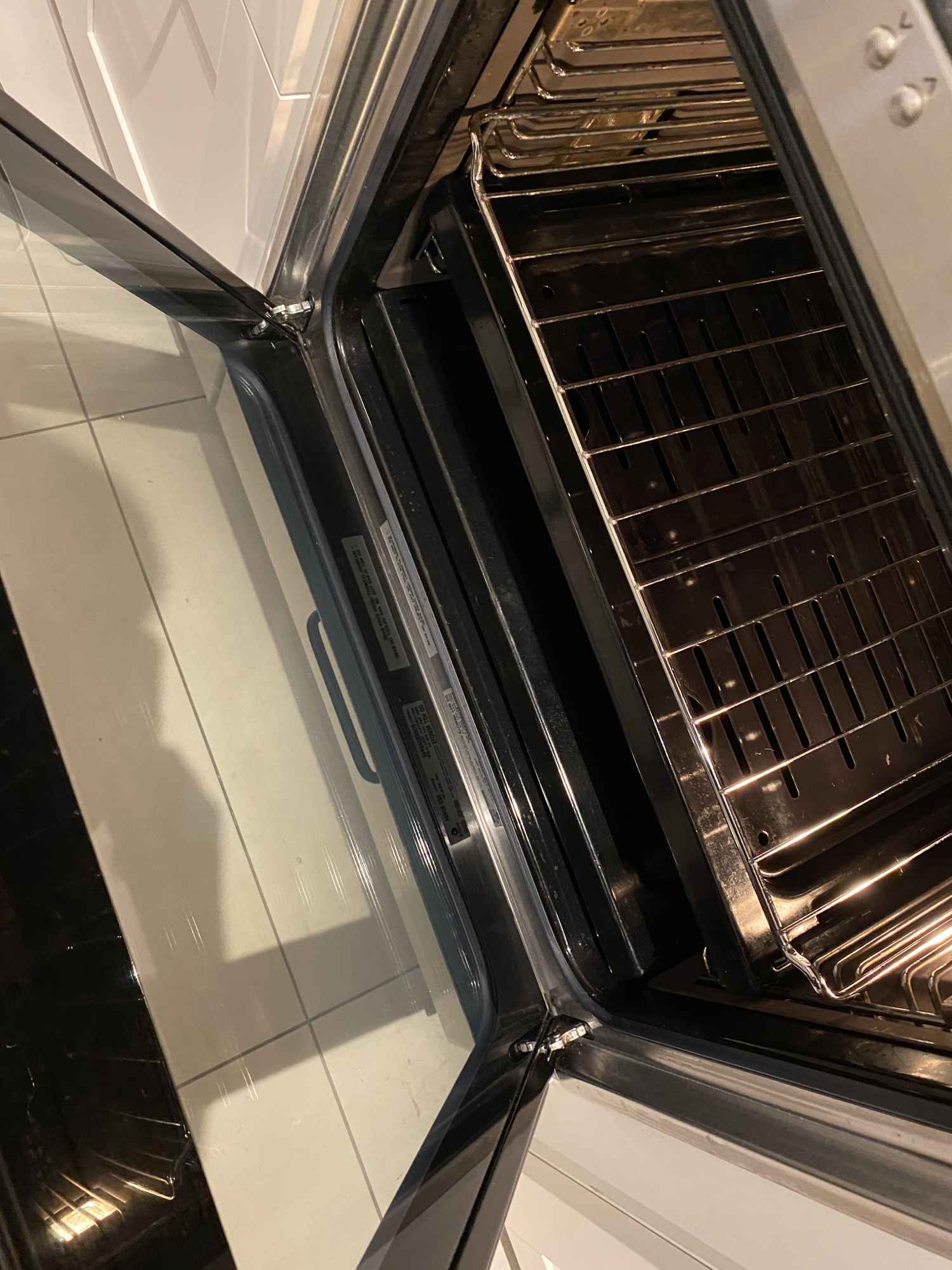 Sparkling oven interior after a deep clean